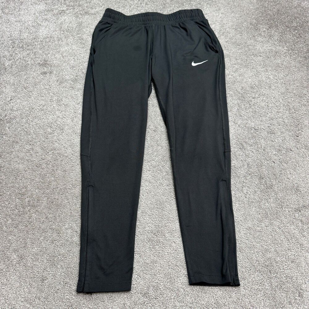 Nike Dry Element Running Track Pants Womens Small Dark Gray Ankle Zip Activewear
